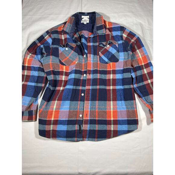 Free Assembly XXL Flannel Shirt Men’s Multicolor Plaid Soft Cotton - Picture 1 of 4